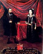 unknow artist Eric I, Duke of Brunswick-Luneburg, with his second wife, Elizabeth of Brandenburg, around 1530 oil painting on canvas
